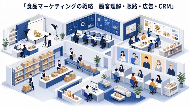食品マーケティングの戦略|顧客理解・販路・広告・CRM