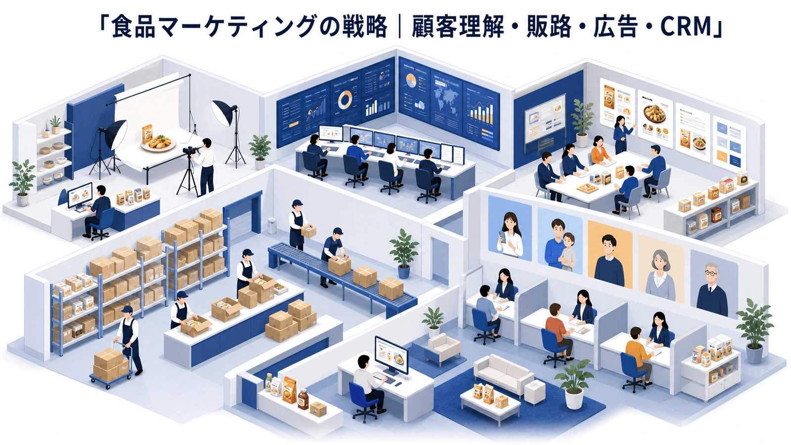 食品マーケティングの戦略｜顧客理解・販路・広告・CRM
