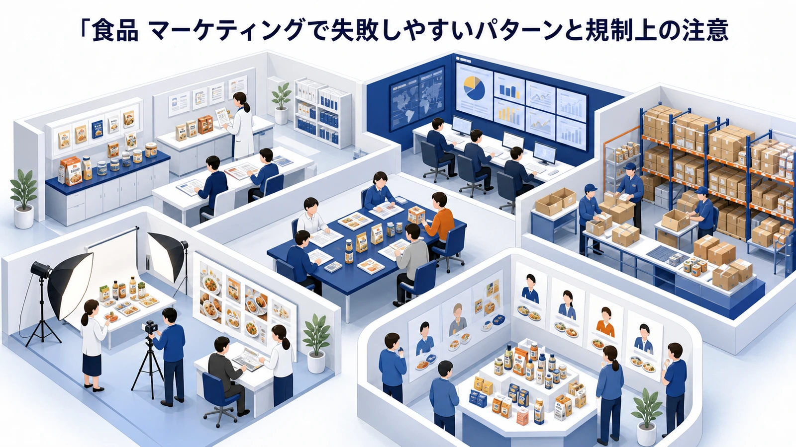 食品 マーケティングで失敗しやすいパターンと規制上の注意