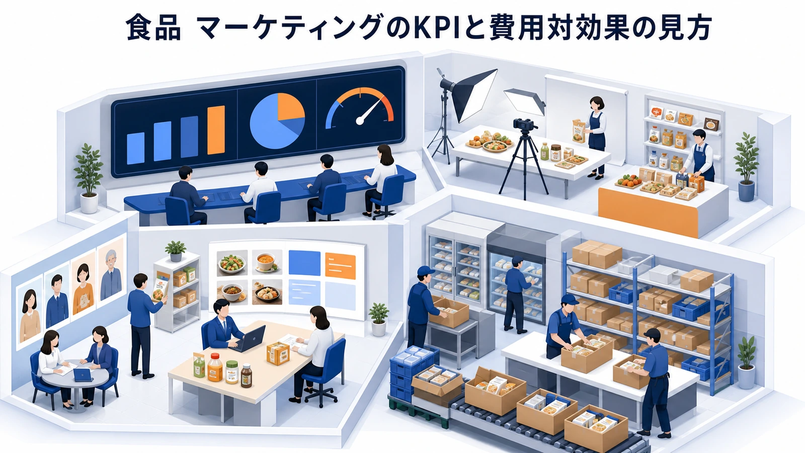 食品 マーケティングのKPIと費用対効果の見方