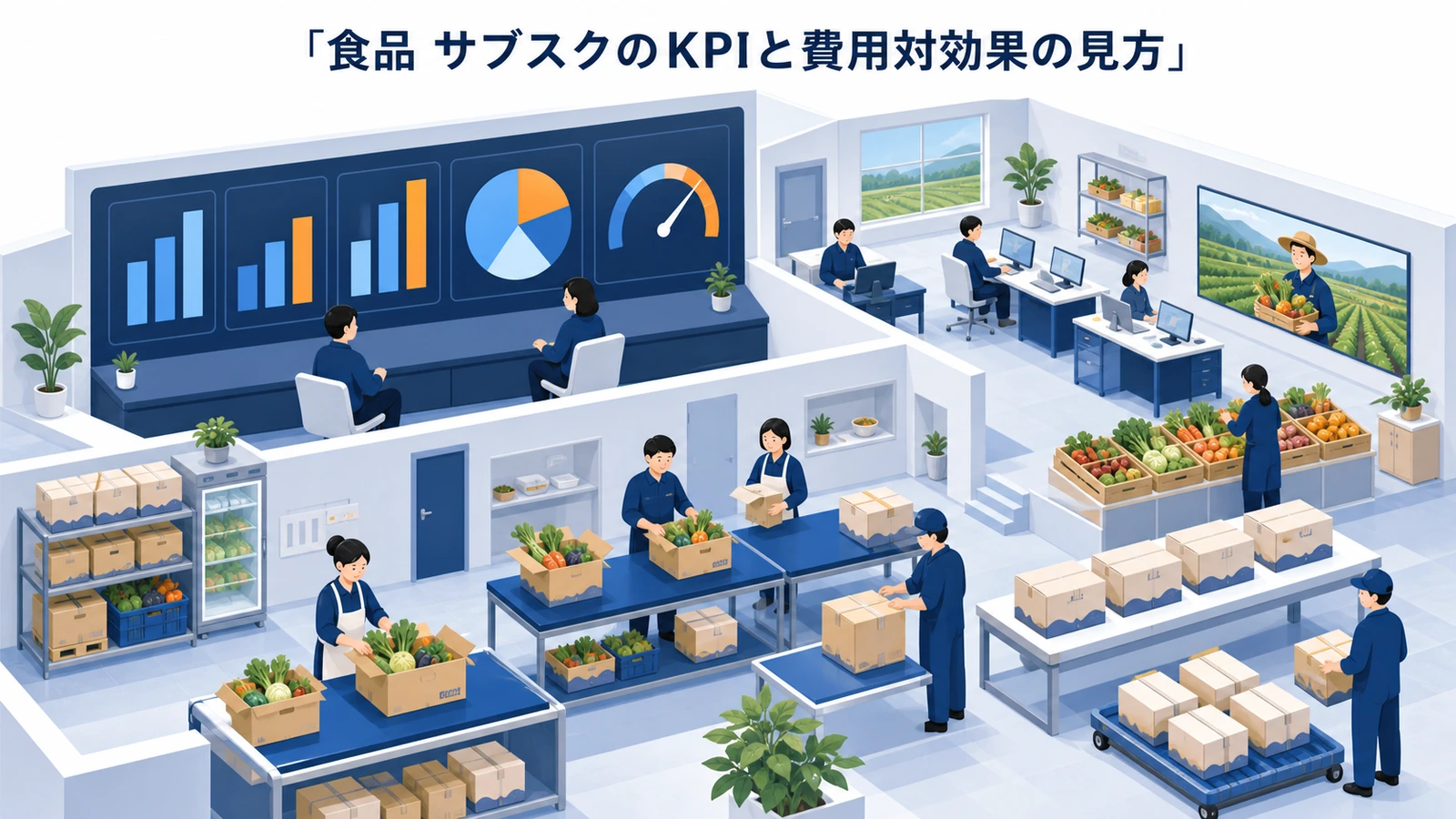 食品 サブスクのKPIと費用対効果の見方