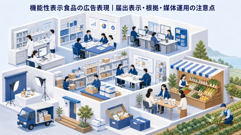 機能性表示食品の広告表現|届出表示・根拠・媒体運用の注意点