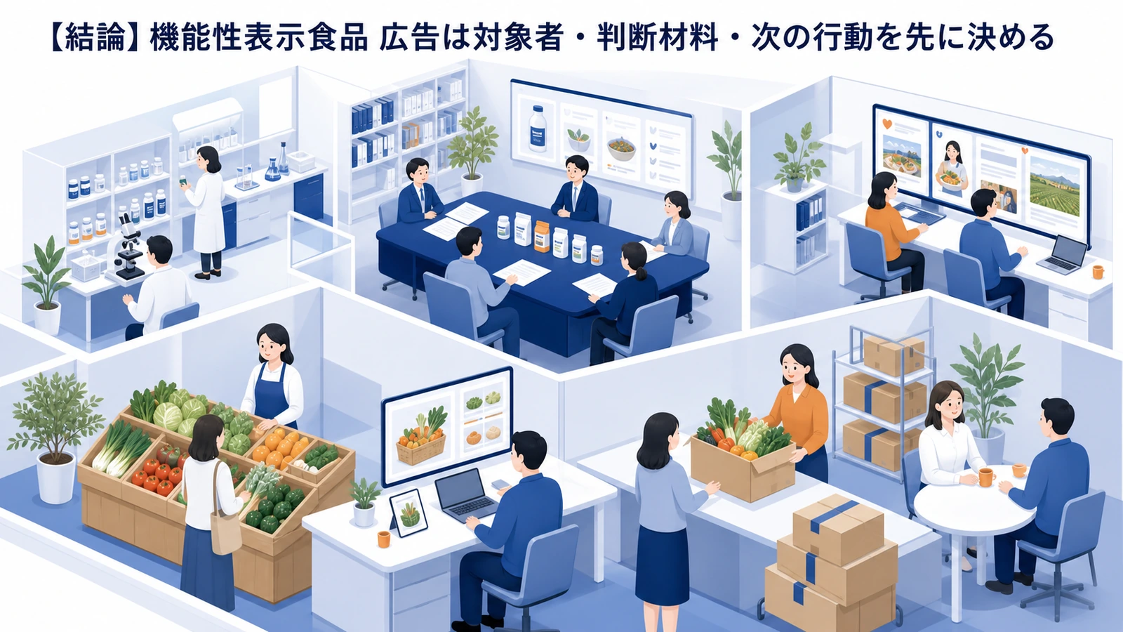 【結論】機能性表示食品 広告は対象者・判断材料・次の行動を先に決める