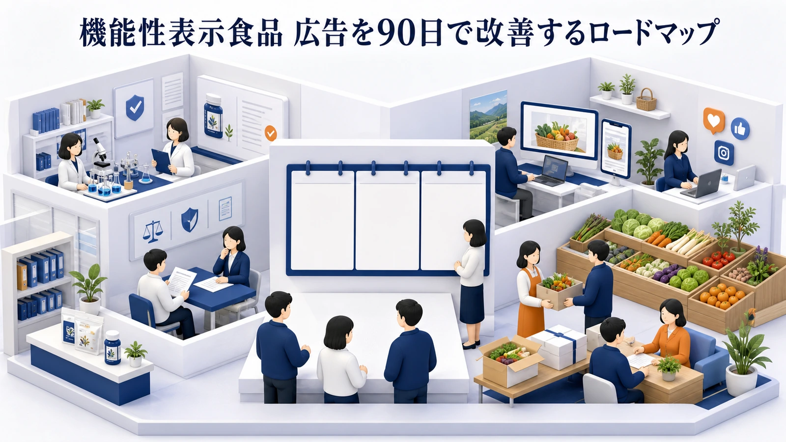 機能性表示食品 広告を90日で改善するロードマップ