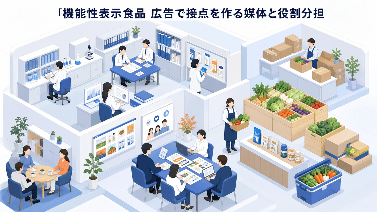 機能性表示食品 広告で接点を作る媒体と役割分担