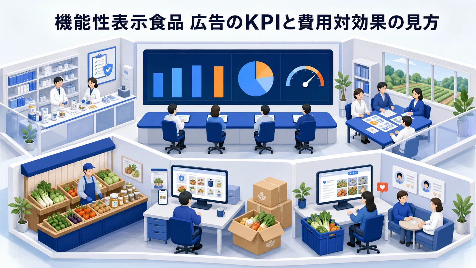 機能性表示食品 広告のKPIと費用対効果の見方