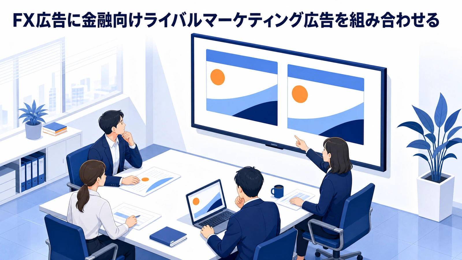 FX広告に金融向けライバルマーケティング広告を組み合わせる