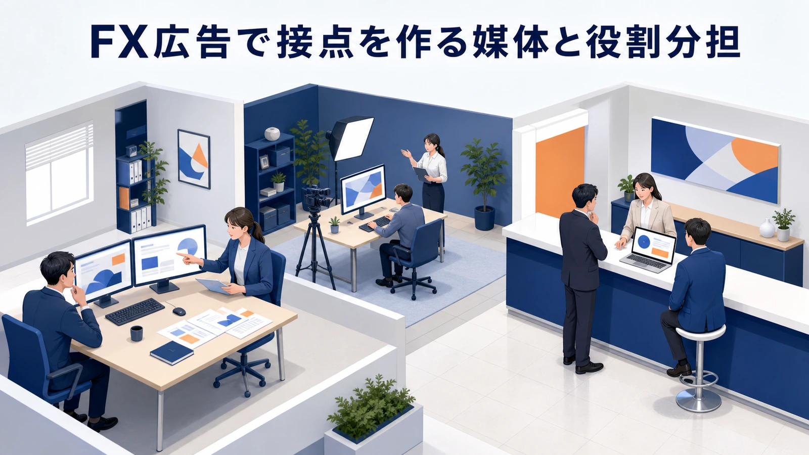FX広告で接点を作る媒体と役割分担
