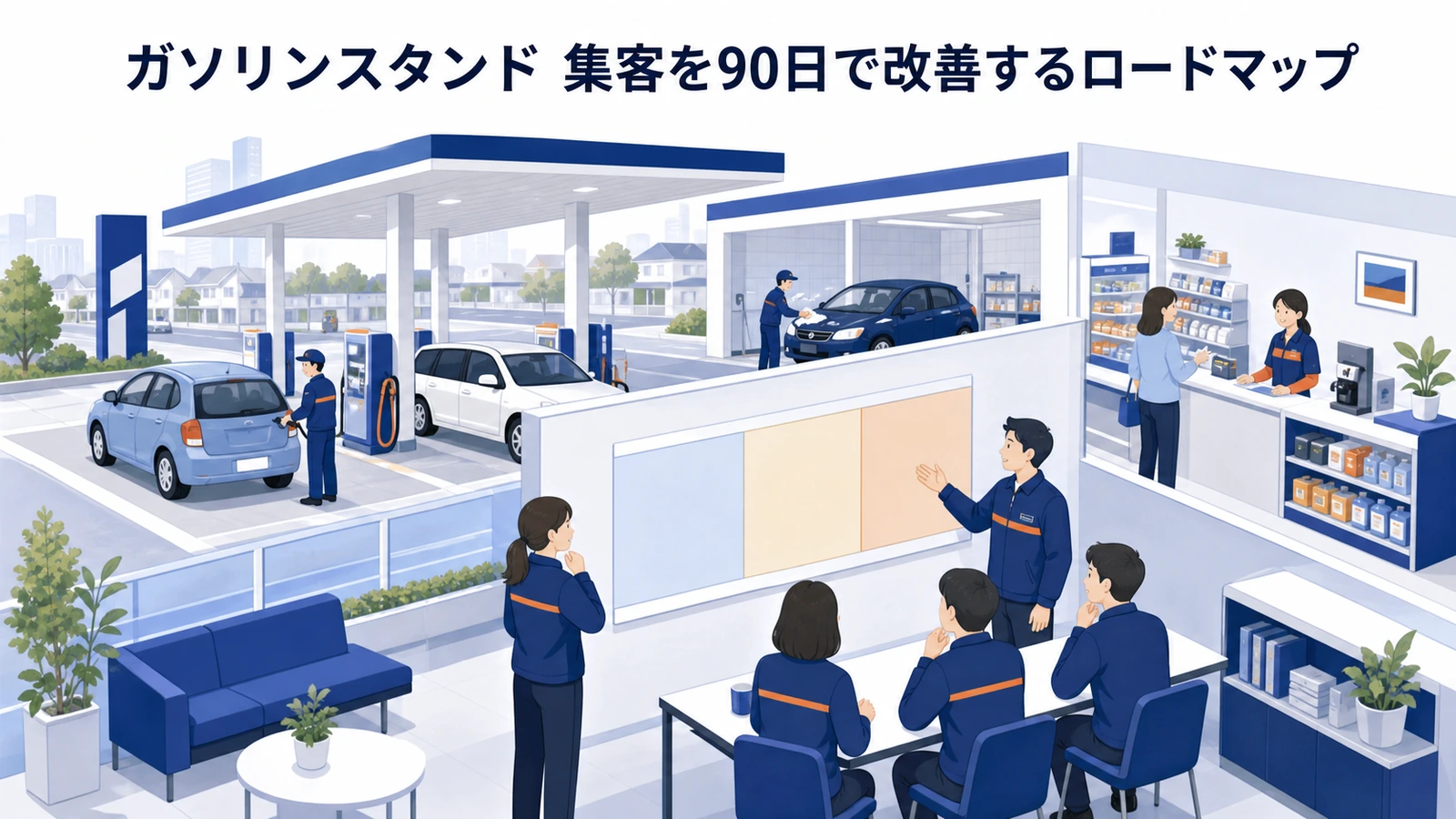 ガソリンスタンド 集客を90日で改善するロードマップ