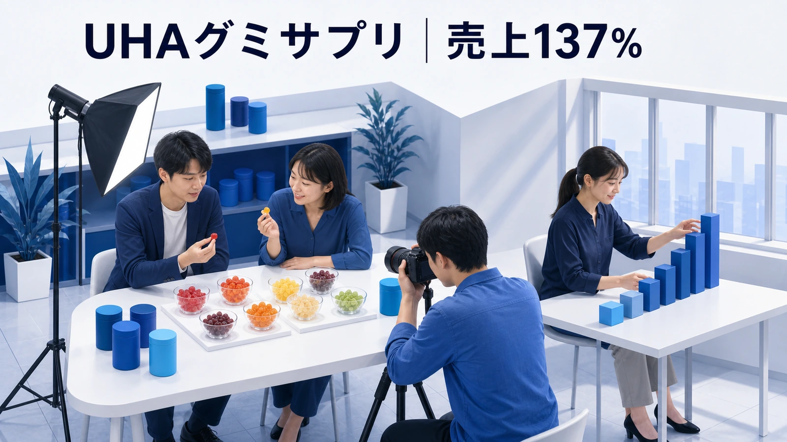 UHAグミサプリが商品体験を動画で伝え売上を伸ばした事例イメージ