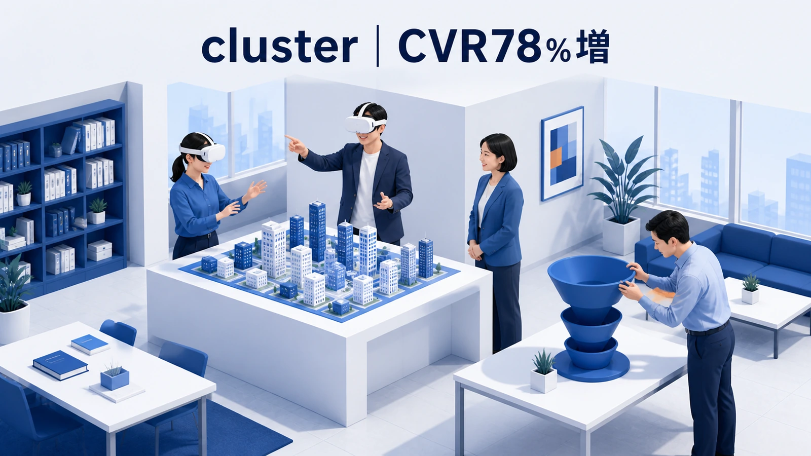 clusterがアプリ広告の表現改善でCVRを伸ばしCPIを下げた事例イメージ