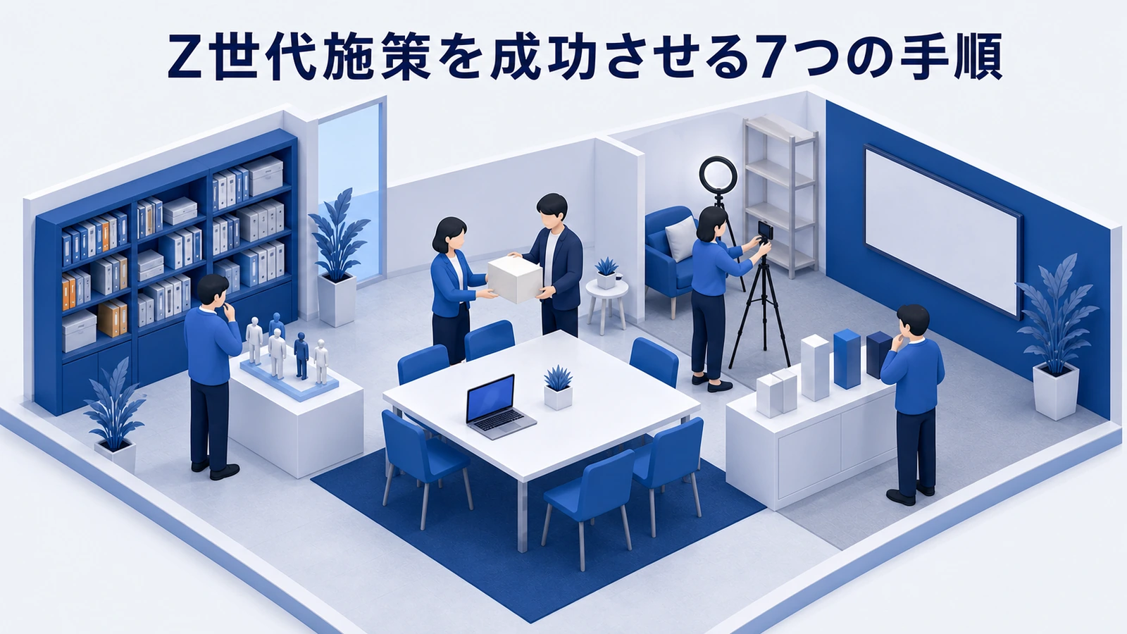 対象場面の定義から購入後評価までのZ世代マーケティング7手順