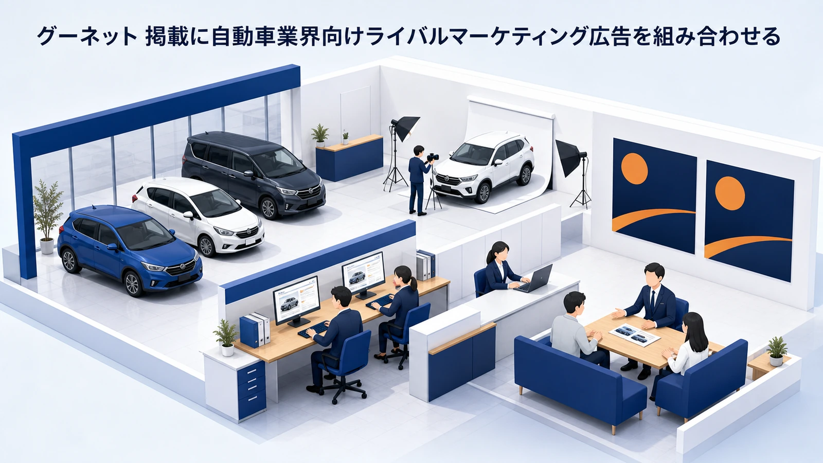 グーネット 掲載に自動車業界向けライバルマーケティング広告を組み合わせる