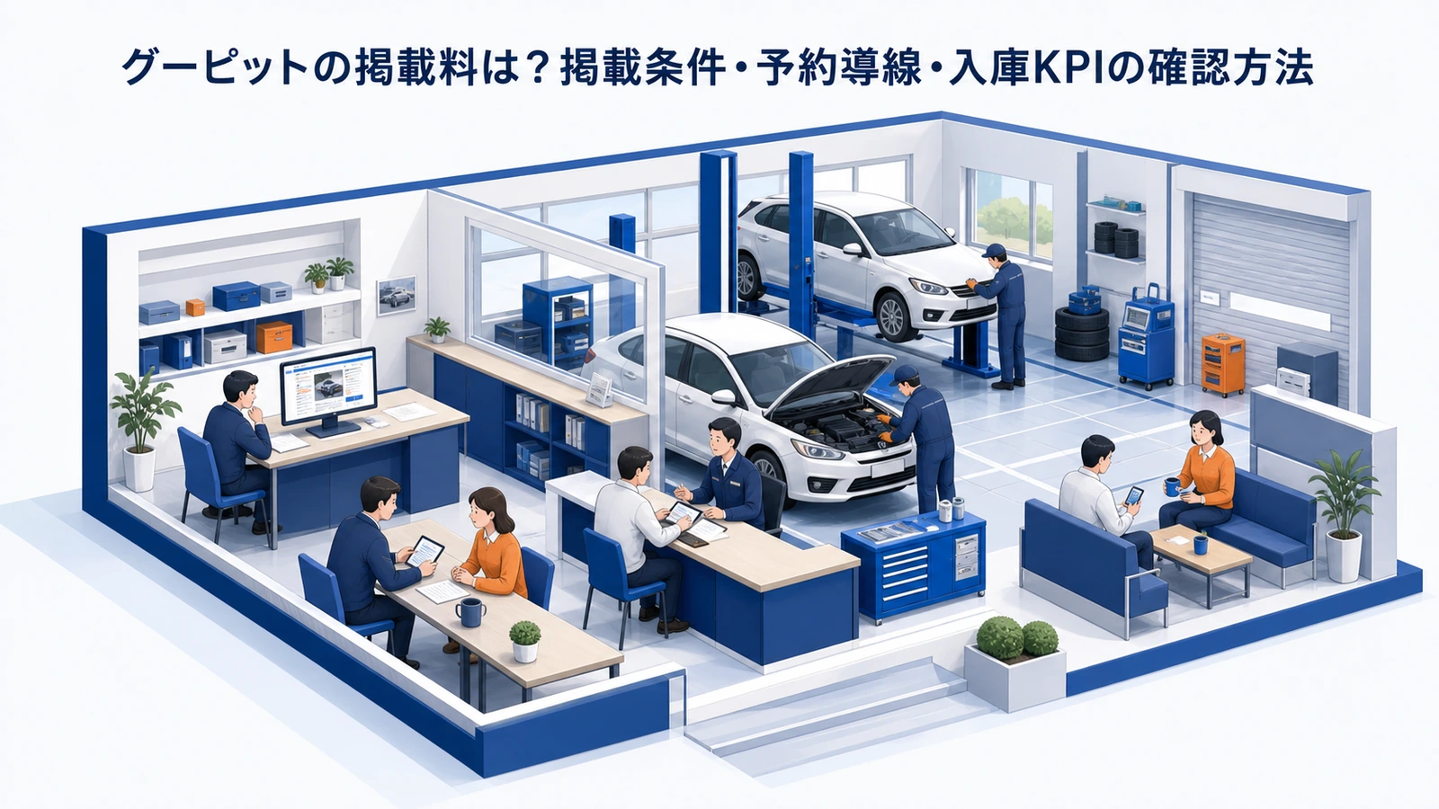 グーピットの掲載料は？掲載条件・予約導線・入庫KPIの確認方法