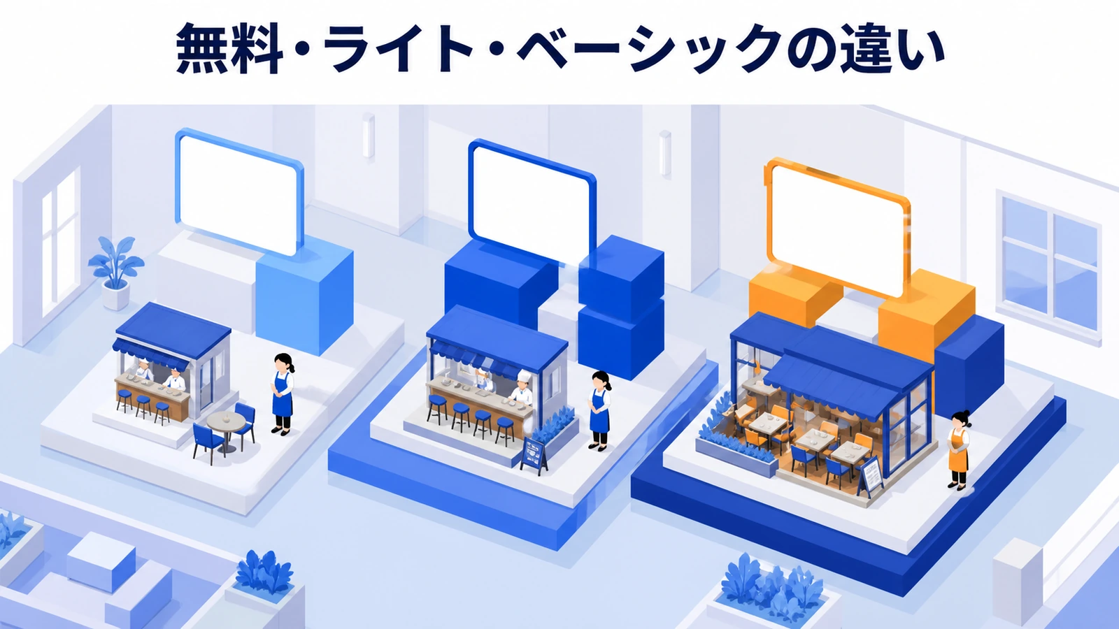 無料・ライト・ベーシックの違い