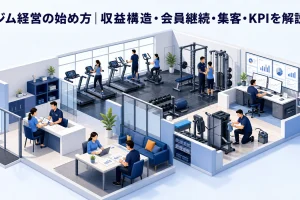ジム経営の始め方|収益構造・会員継続・集客・KPIを解説