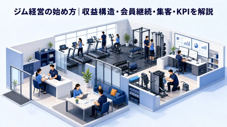 ジム経営の始め方｜収益構造・会員継続・集客・KPIを解説