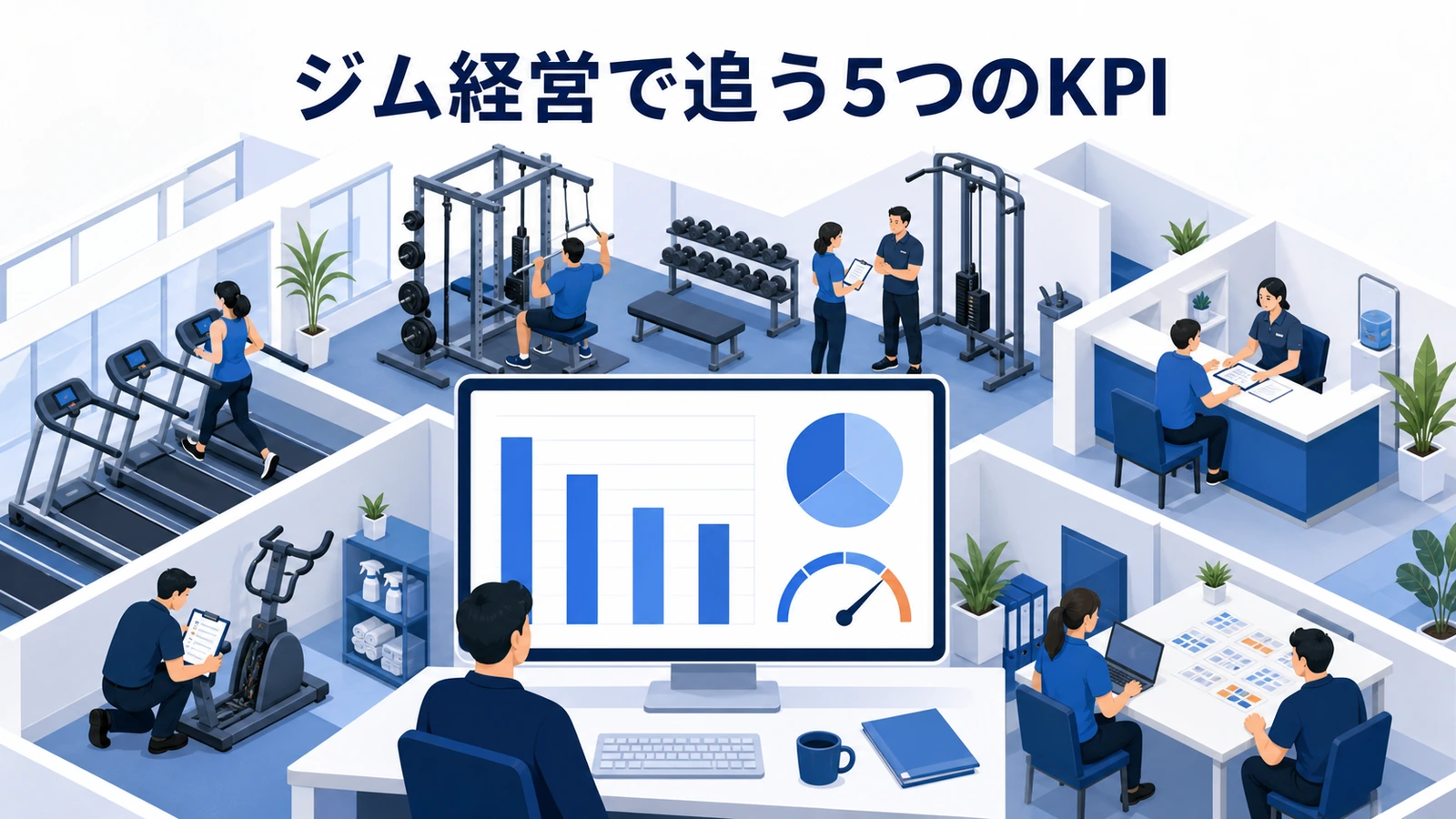 ジム経営で追う5つのKPI