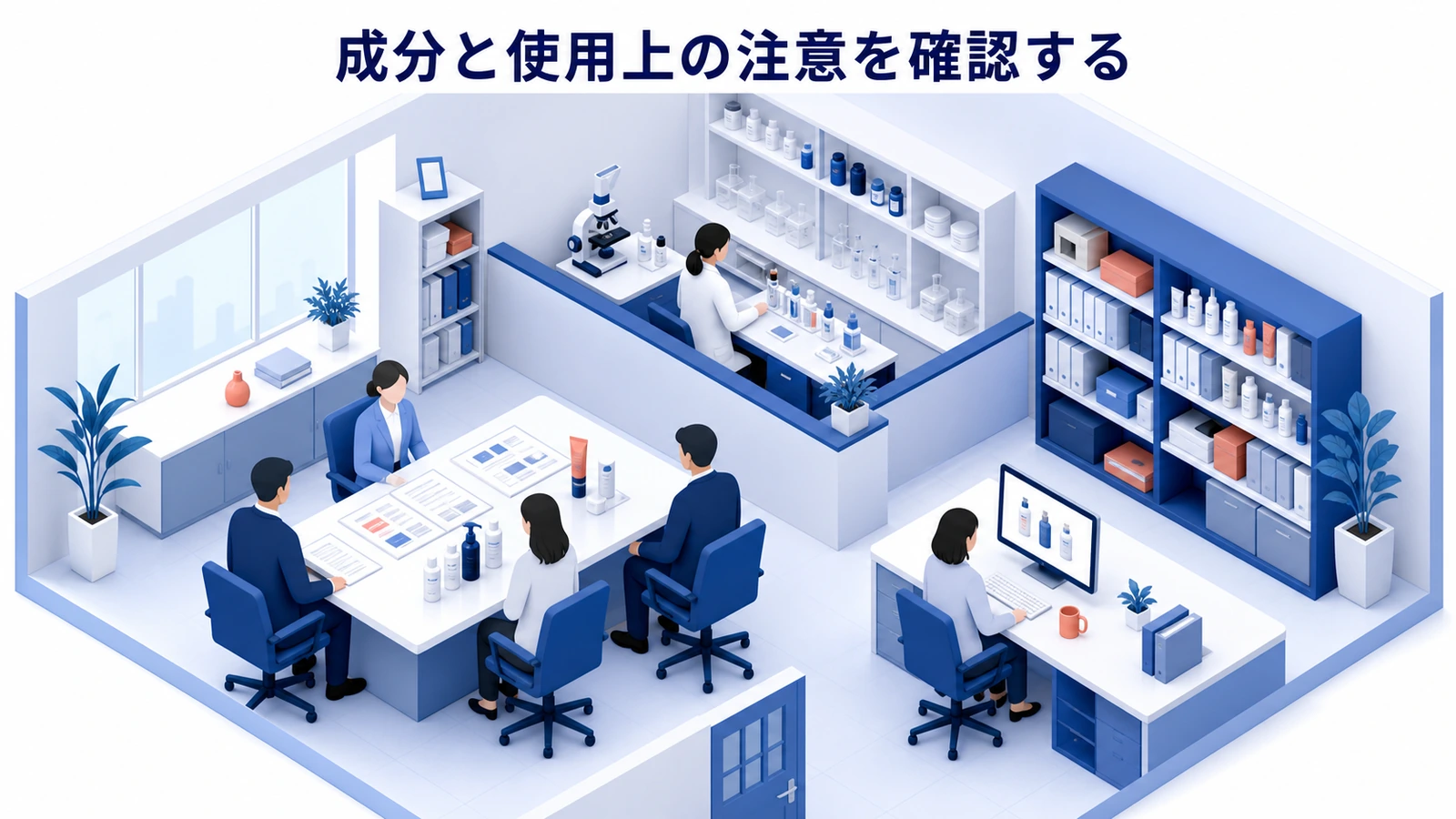 成分と使用上の注意を確認する