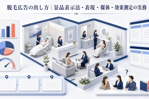 脱毛広告の出し方|景品表示法・表現・媒体・効果測定の実務