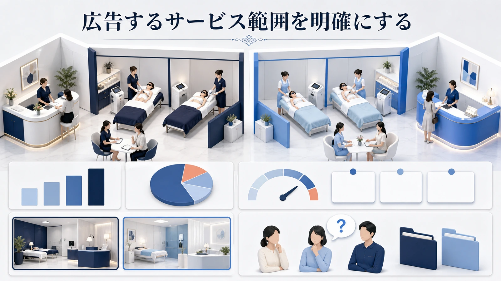 広告するサービス範囲を明確にする