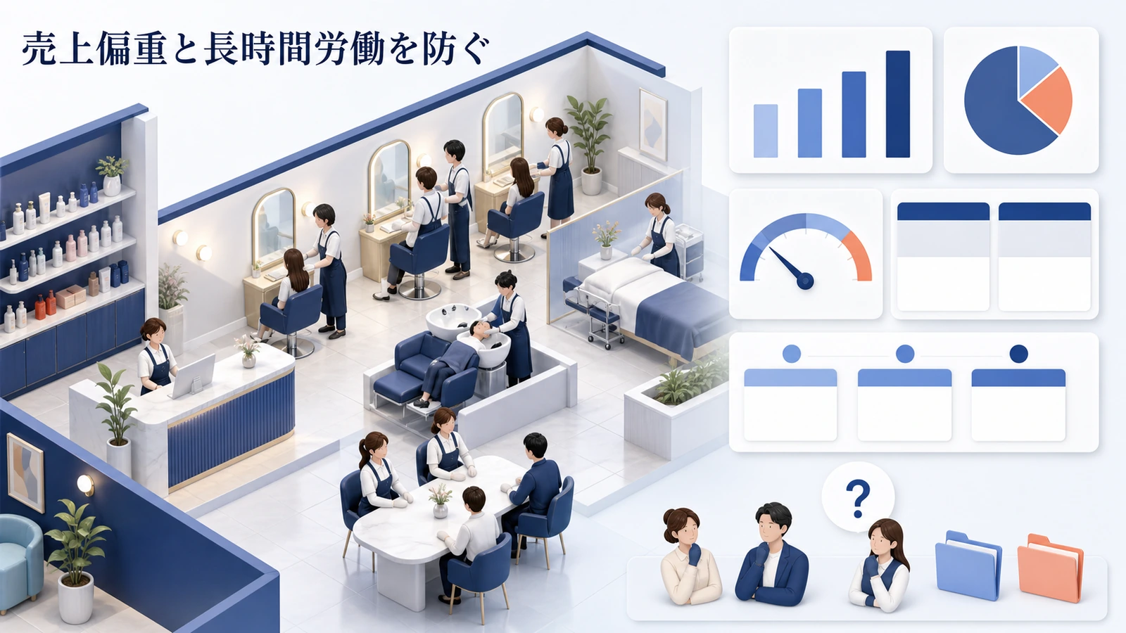 売上偏重と長時間労働を防ぐ