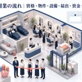 美容室開業の流れ｜資格・物件・設備・届出・資金・集客