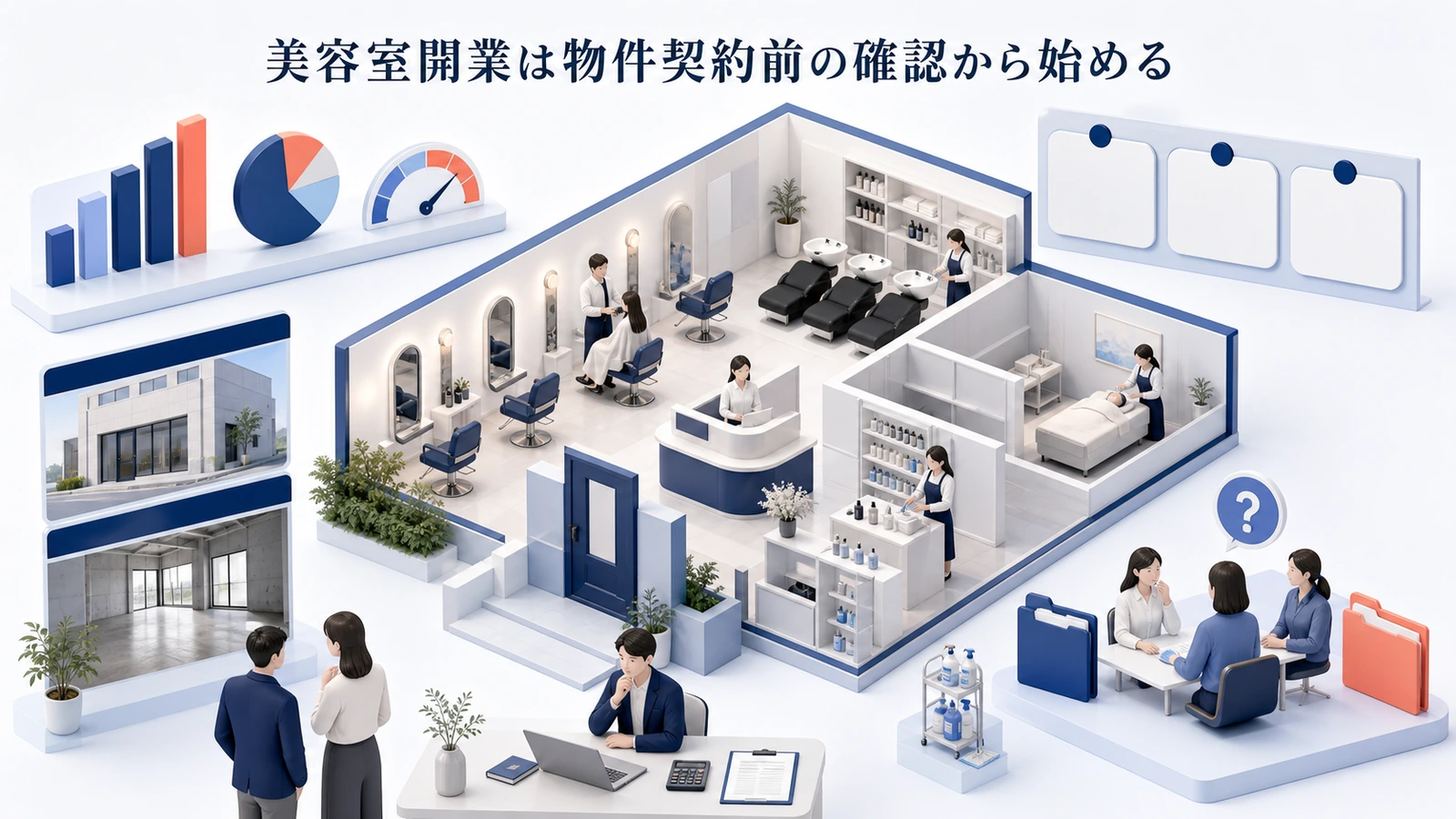 美容室開業は物件契約前の確認から始める