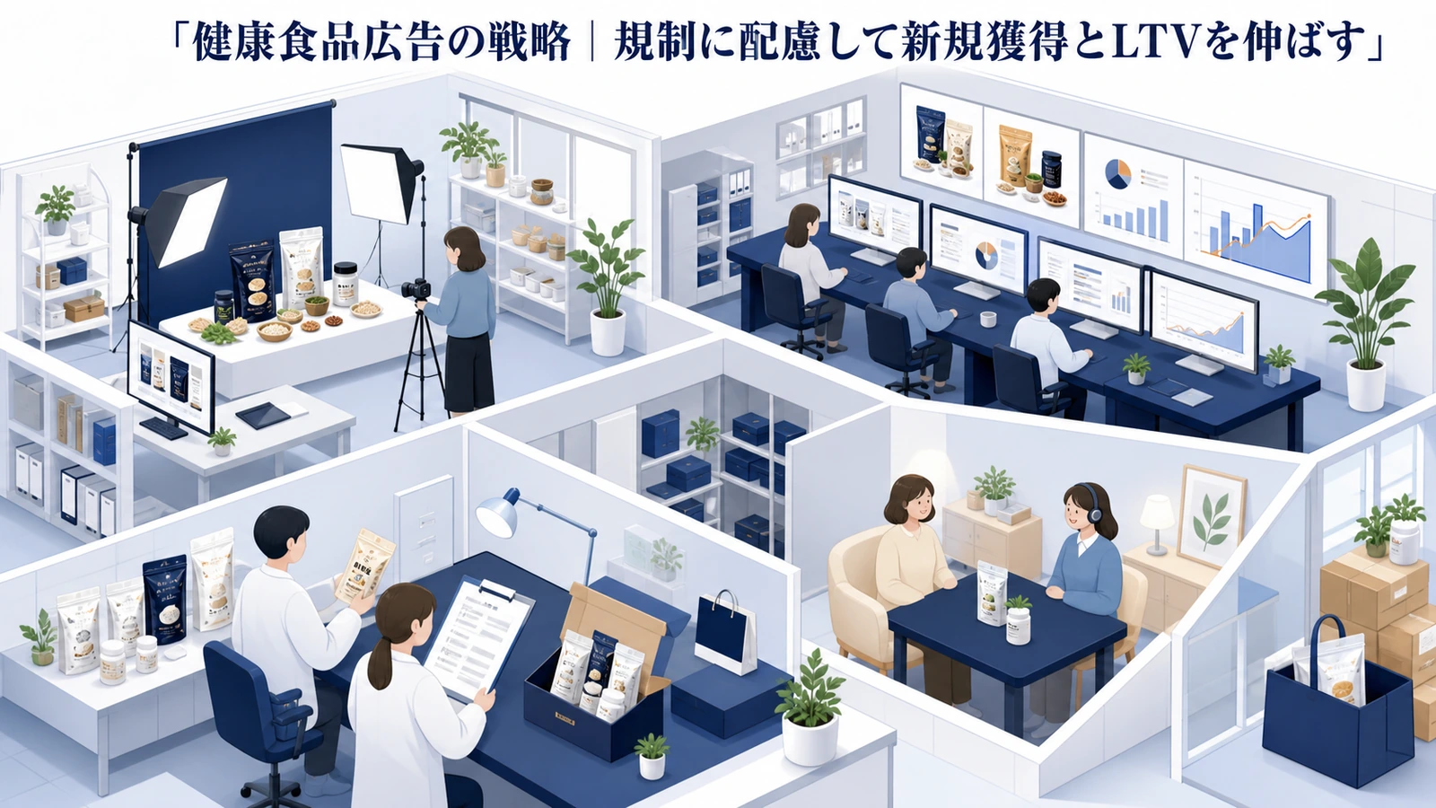 健康食品広告の戦略｜規制に配慮して新規獲得とLTVを伸ばす