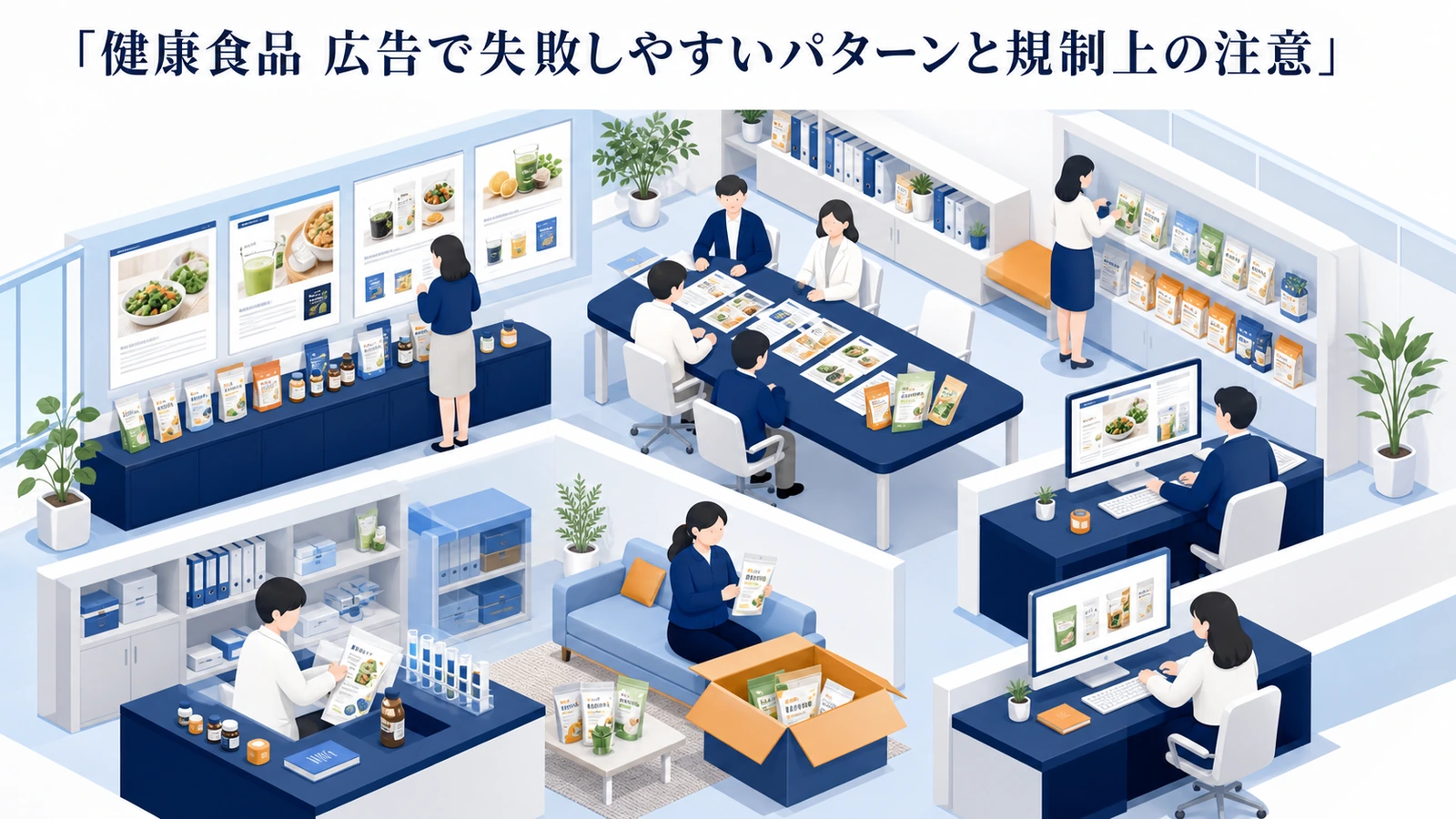 健康食品 広告で失敗しやすいパターンと規制上の注意