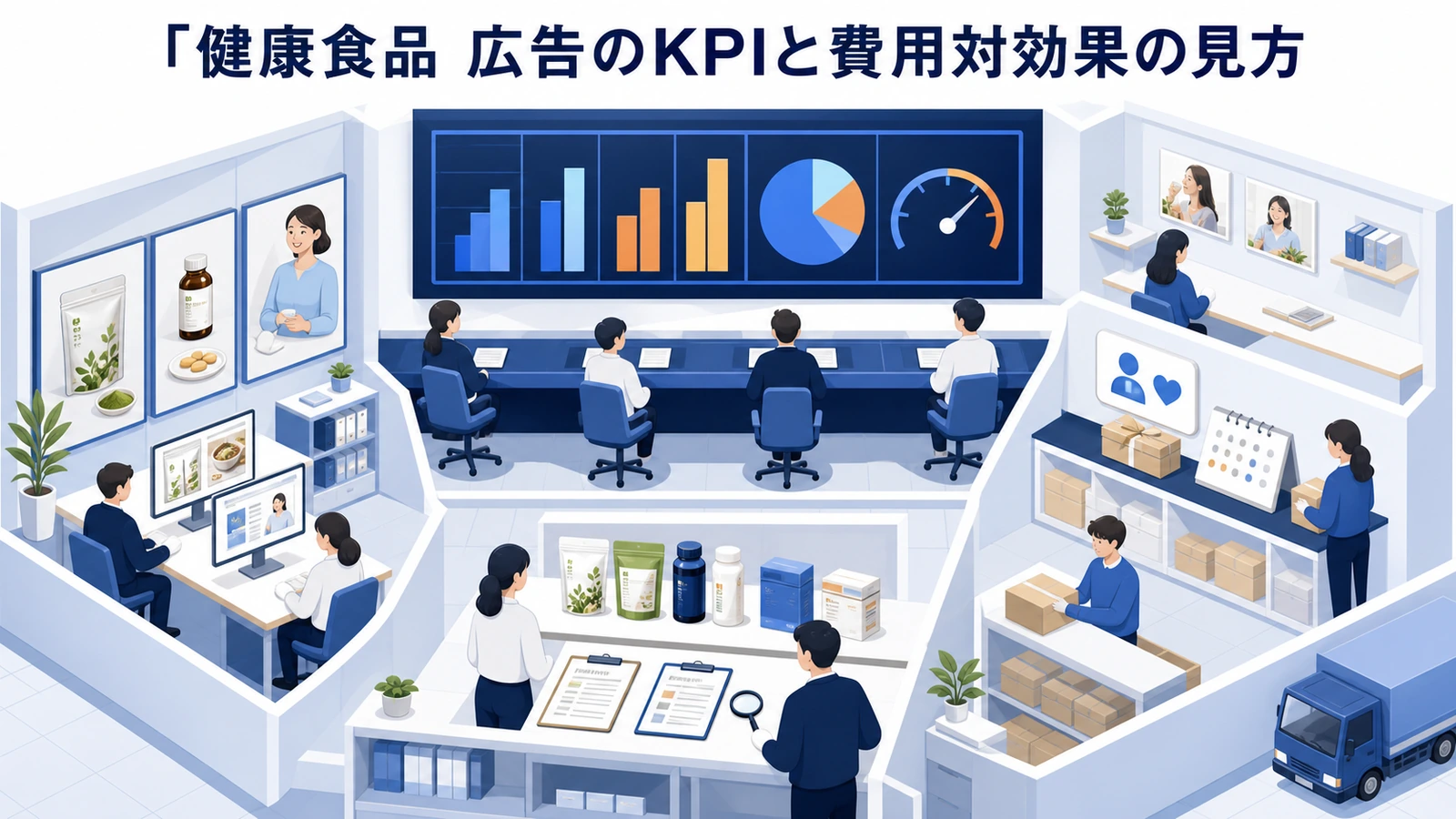 健康食品 広告のKPIと費用対効果の見方