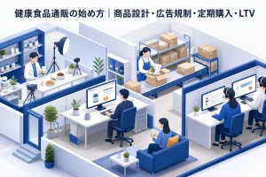 健康食品通販の始め方|商品設計・広告規制・定期購入・LTV