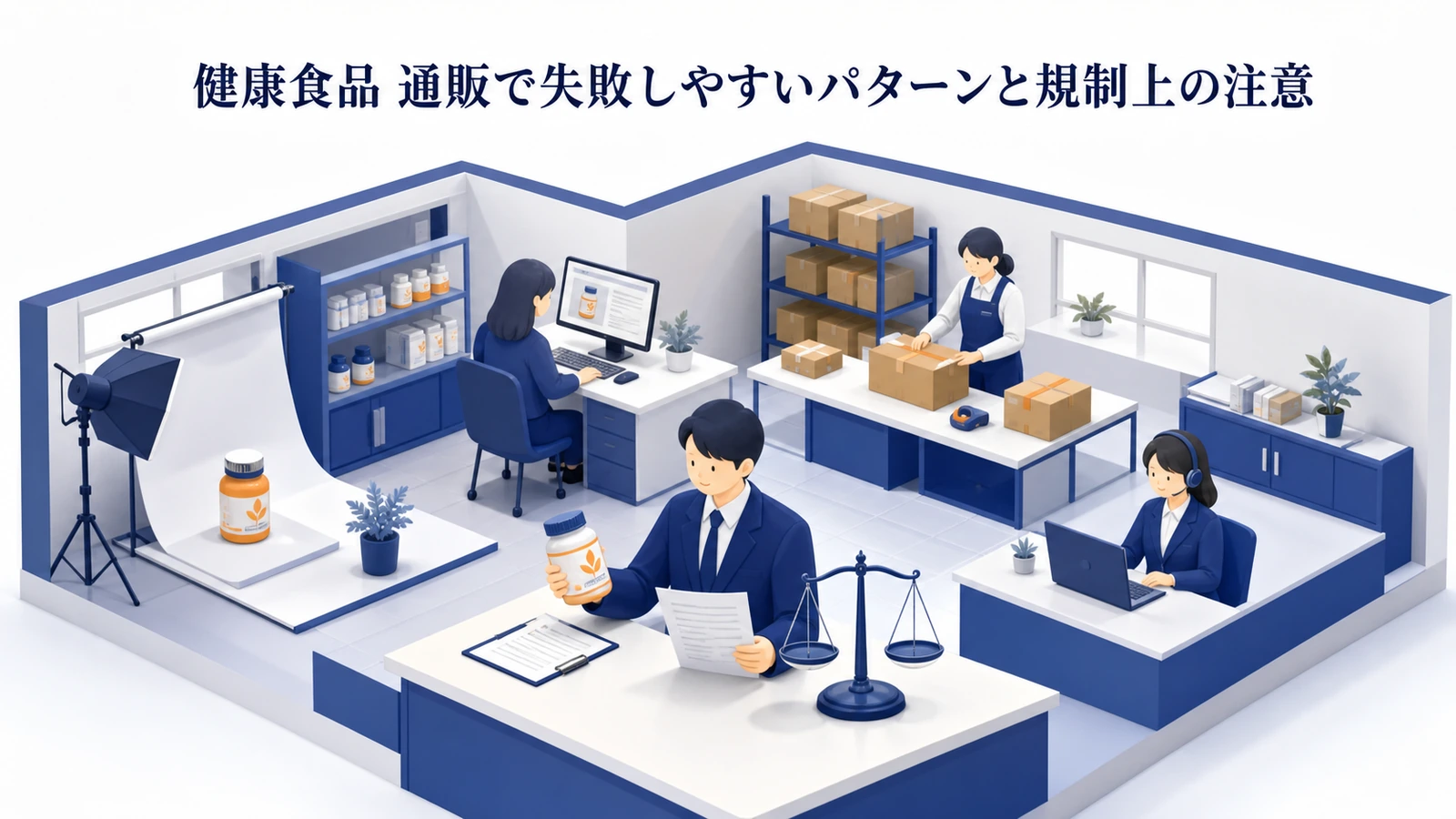 健康食品 通販で失敗しやすいパターンと規制上の注意