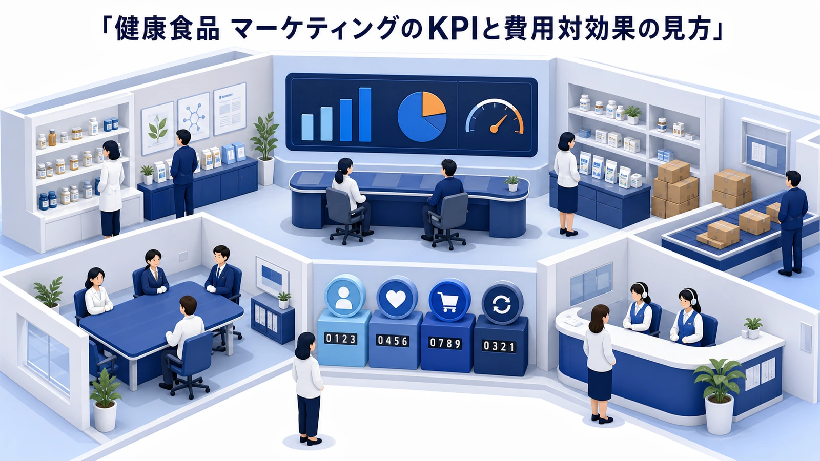健康食品 マーケティングのKPIと費用対効果の見方
