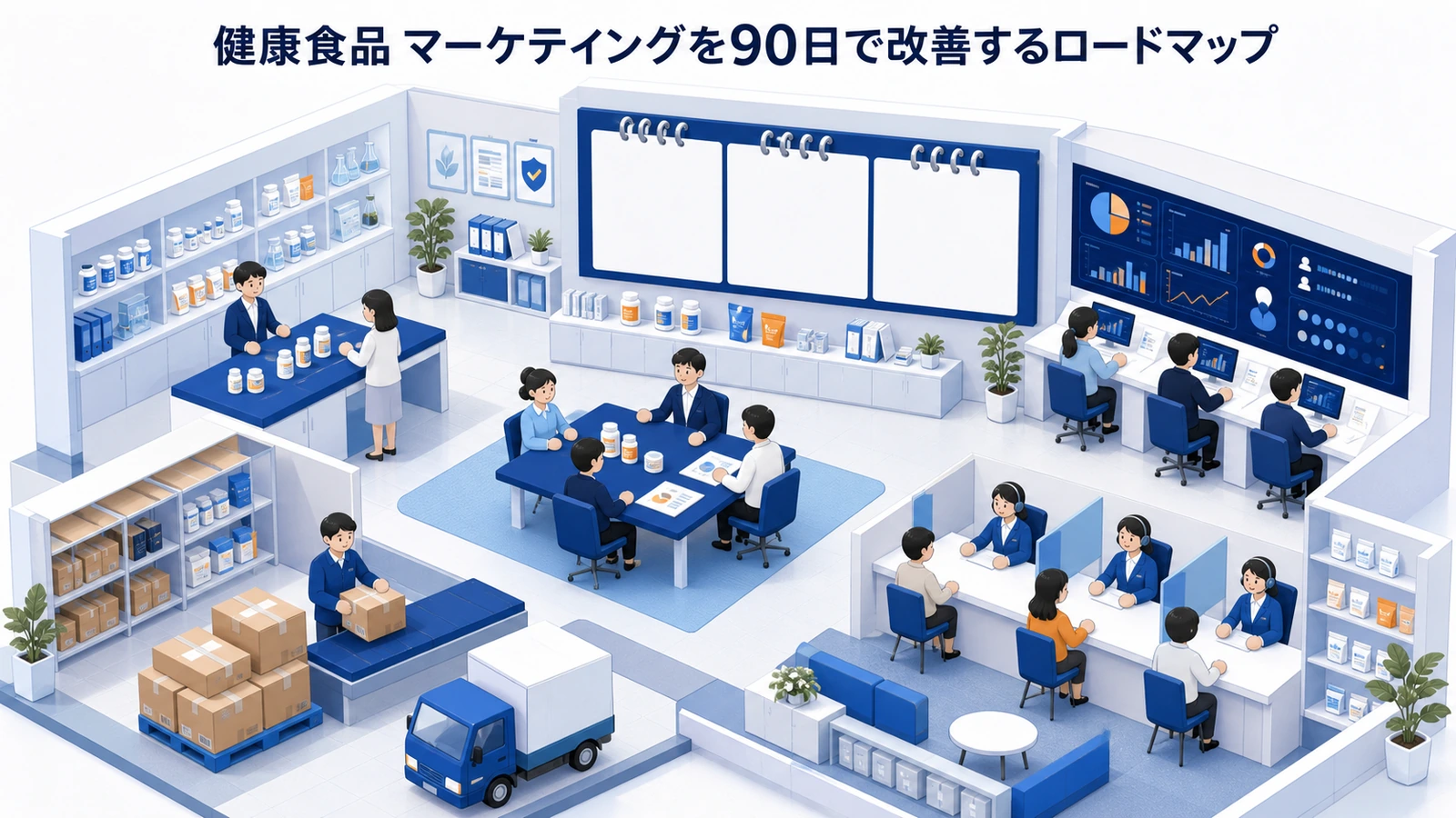 健康食品 マーケティングを90日で改善するロードマップ