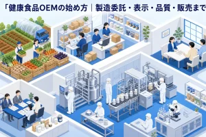 健康食品OEMの始め方｜製造委託・表示・品質・販売まで