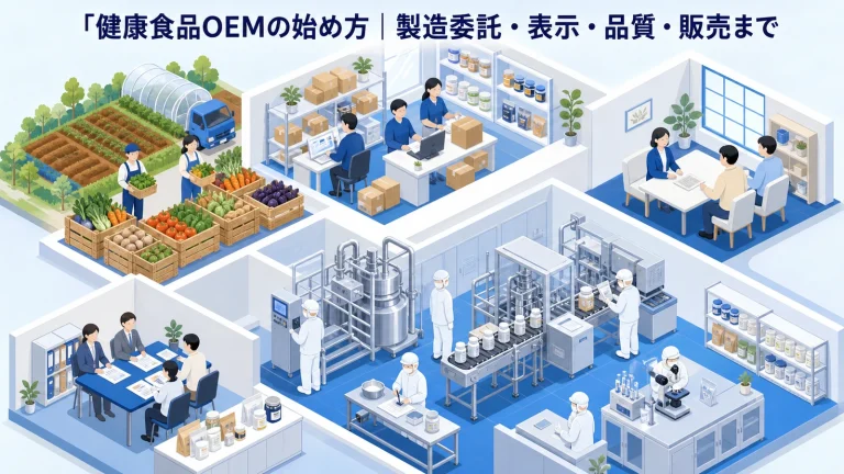 健康食品OEMの始め方|製造委託・表示・品質・販売まで