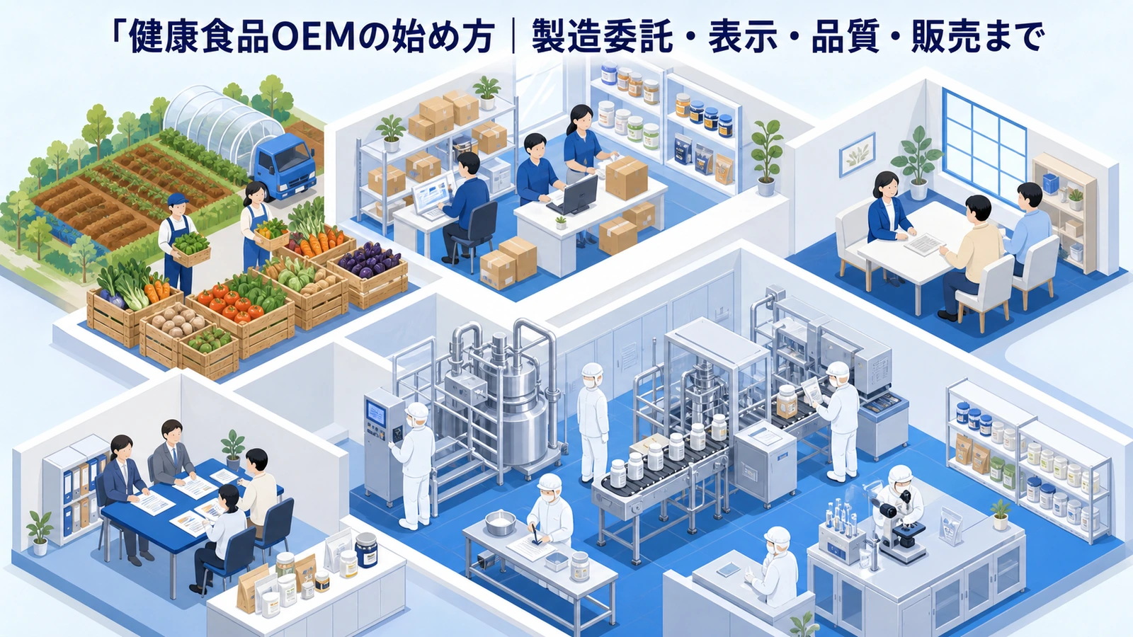 健康食品OEMの始め方｜製造委託・表示・品質・販売まで