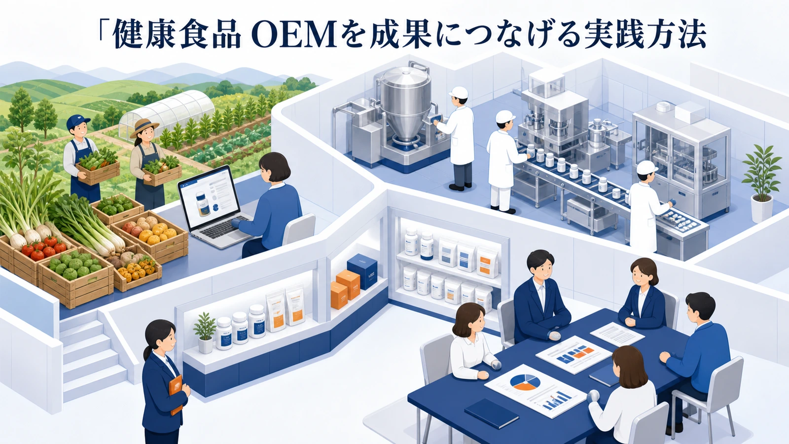 健康食品 OEMを成果につなげる実践方法