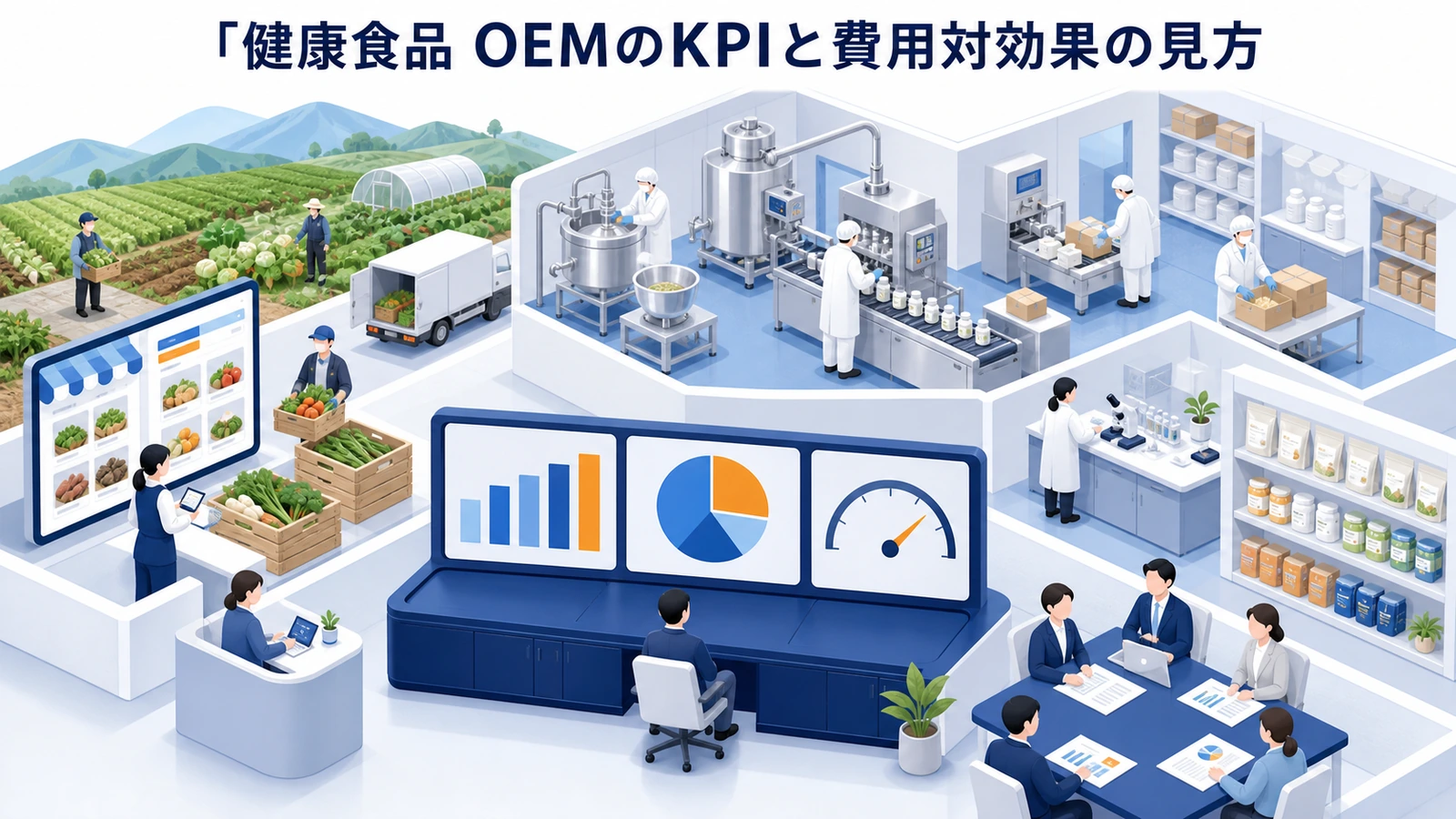 健康食品 OEMのKPIと費用対効果の見方