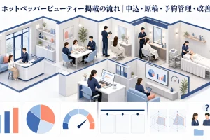 ホットペッパービューティー掲載の流れ｜申込・原稿・予約管理・改善