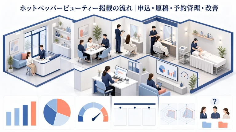 ホットペッパービューティー掲載の流れ｜申込・原稿・予約管理・改善