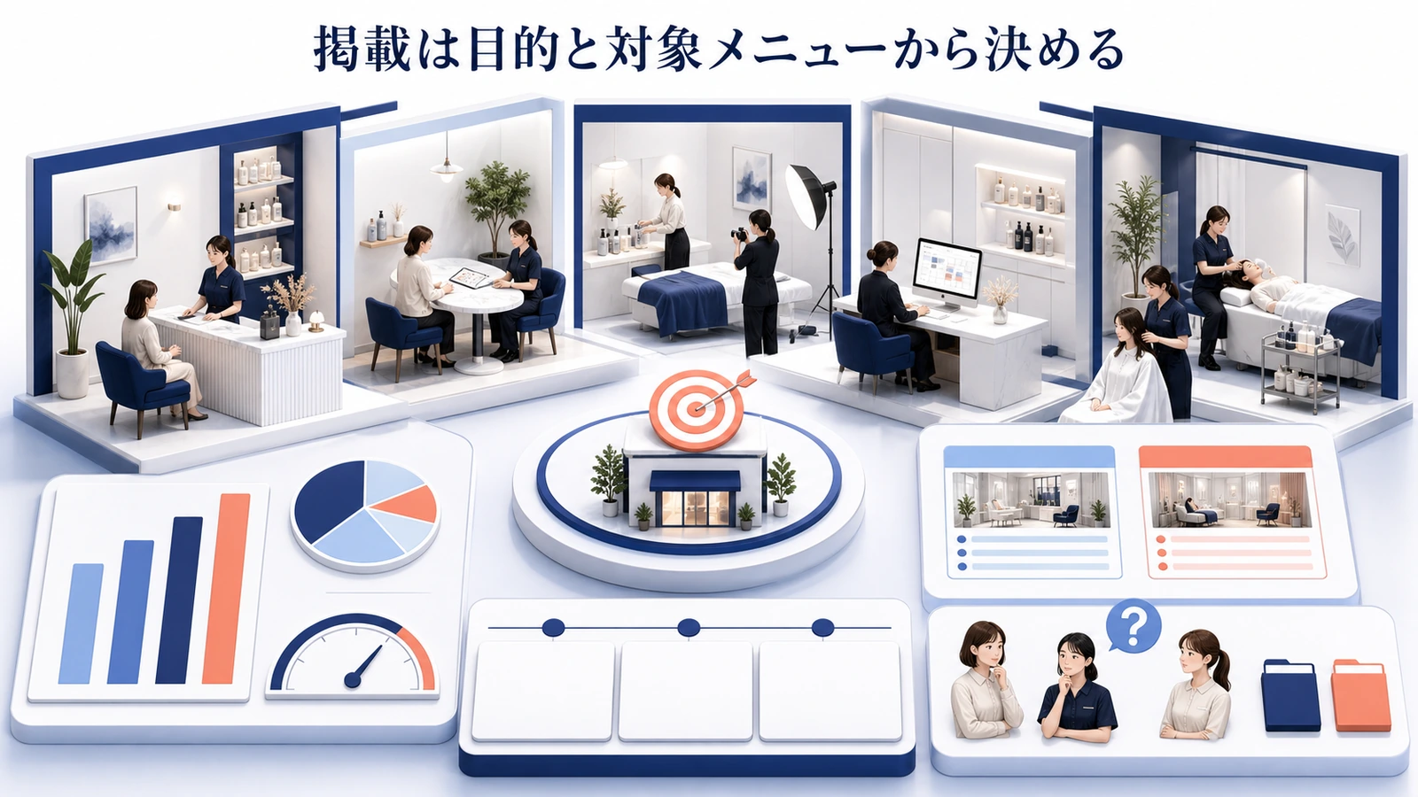 掲載は目的と対象メニューから決める