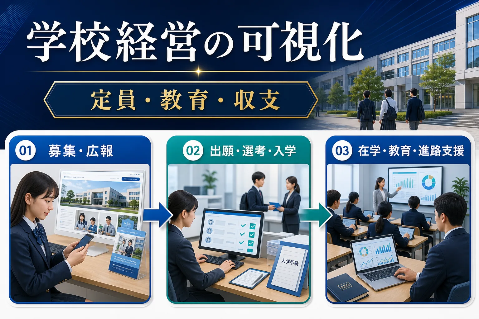 在校生の卒業・転学・資格取得を支援するを実務で判断するためのImage 2.0図解