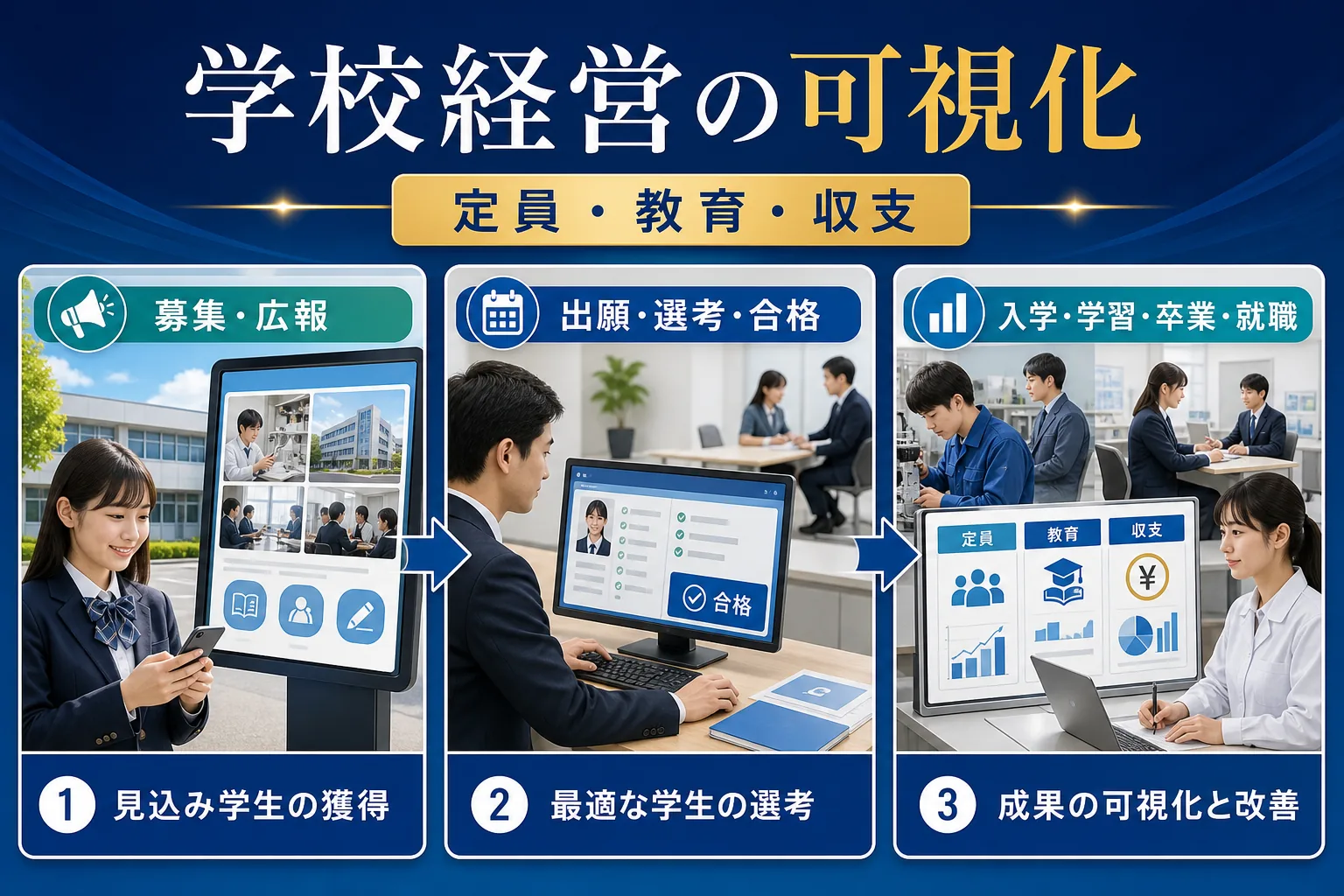 閉校・課程廃止・募集停止の違いを整理するを実務で判断するためのImage 2.0図解