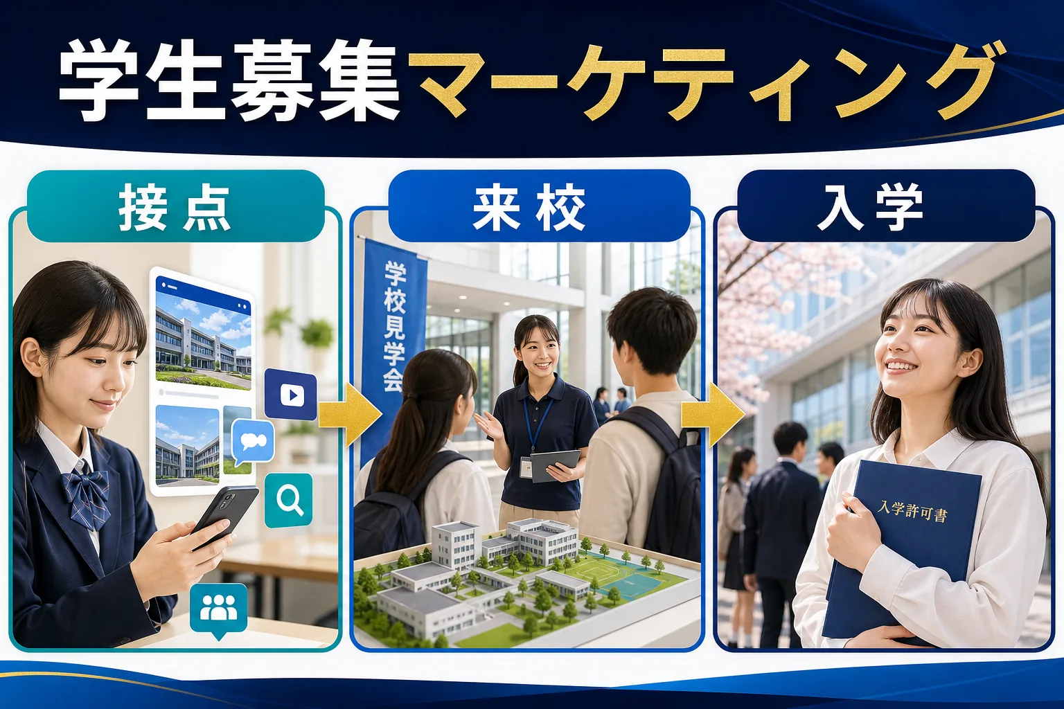 高校生 マーケティングは募集目標と対象者から逆算して設計するを実務で判断するためのImage 2.0図解