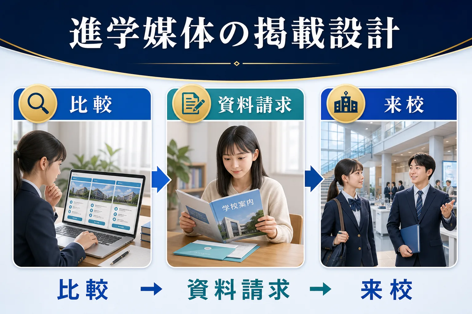 ベスト進学ネットの利用者導線と掲載情報を理解するを実務で判断するためのImage 2.0図解