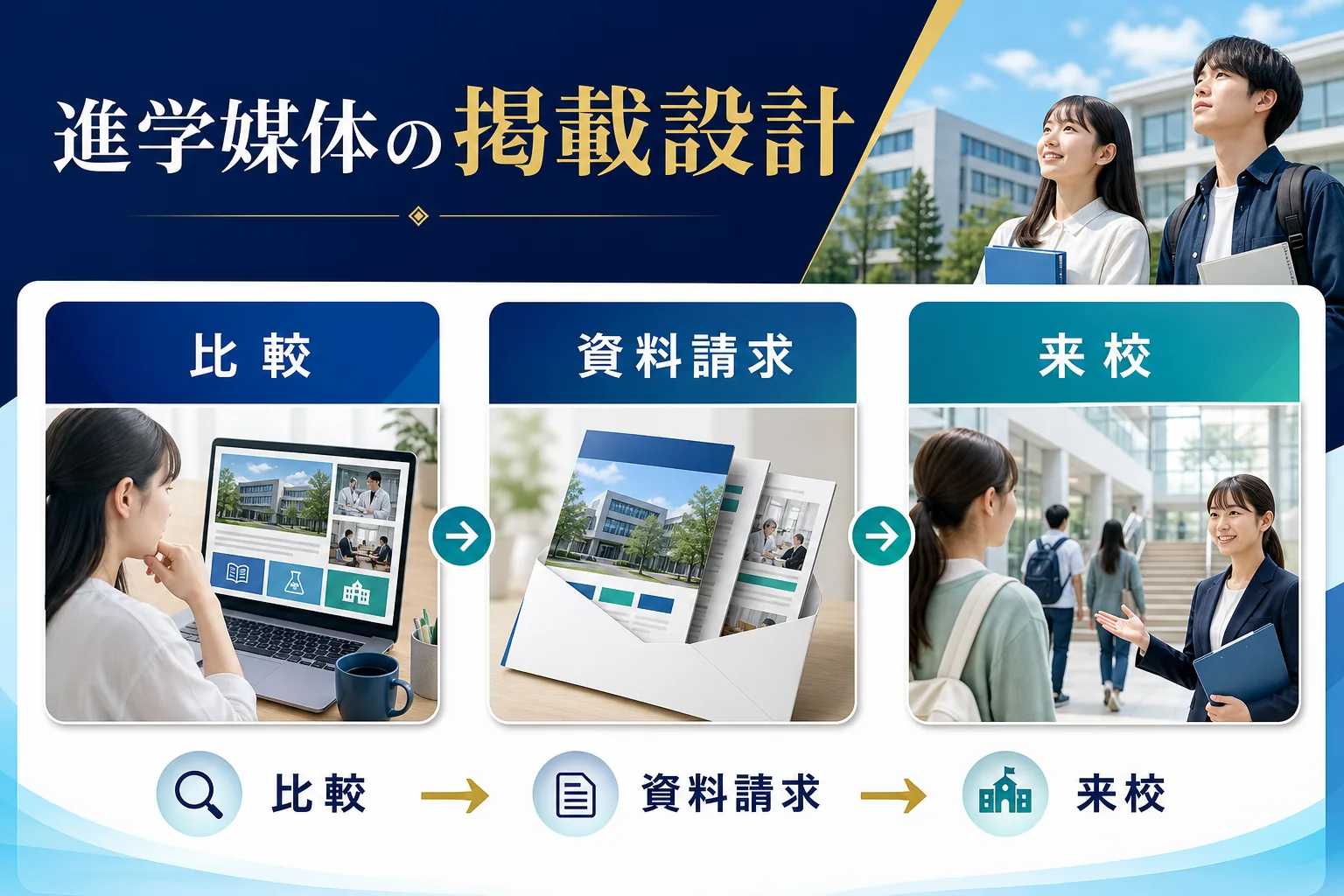 資料請求後の初動とオープンキャンパス案内を設計するを実務で判断するためのImage 2.0図解