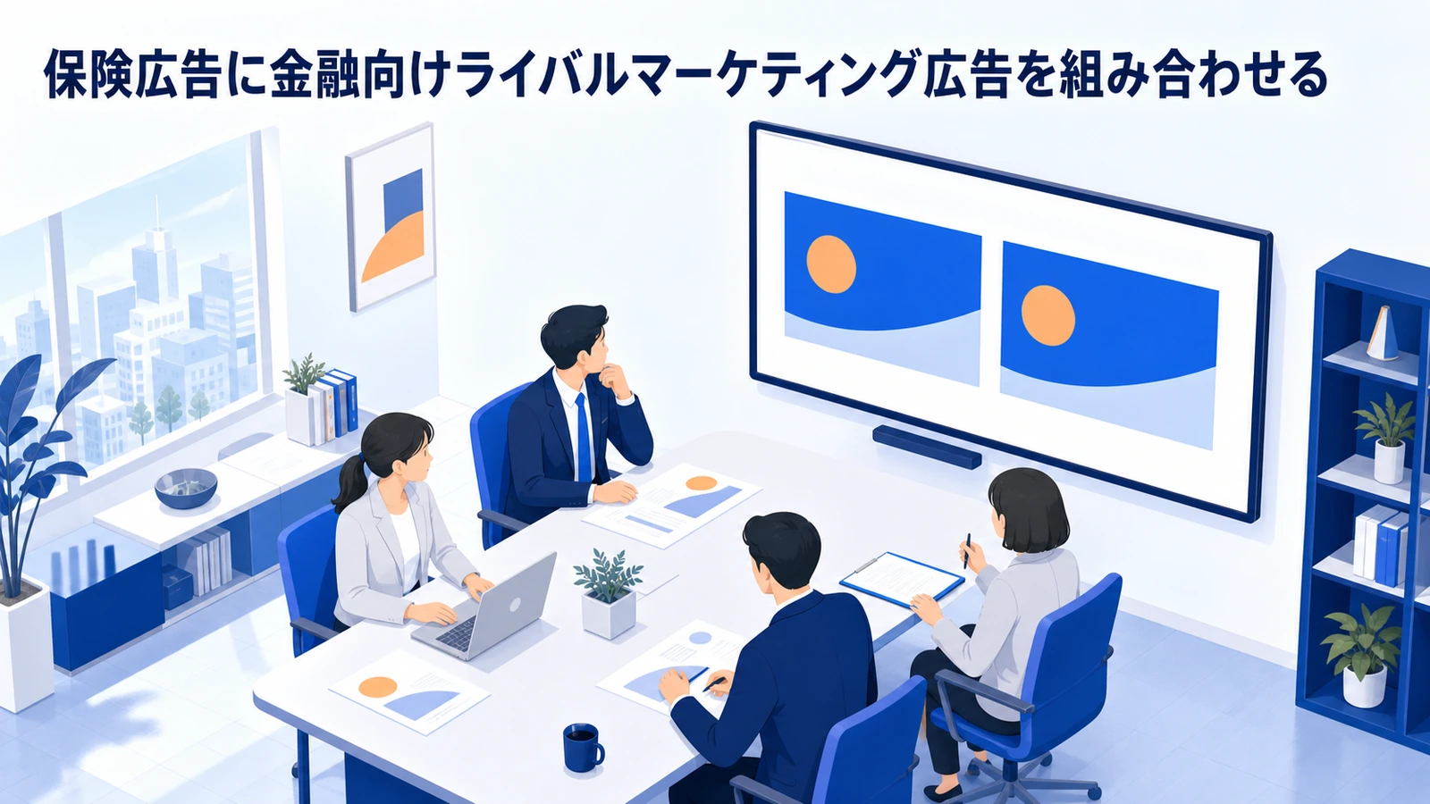 保険広告に金融向けライバルマーケティング広告を組み合わせる