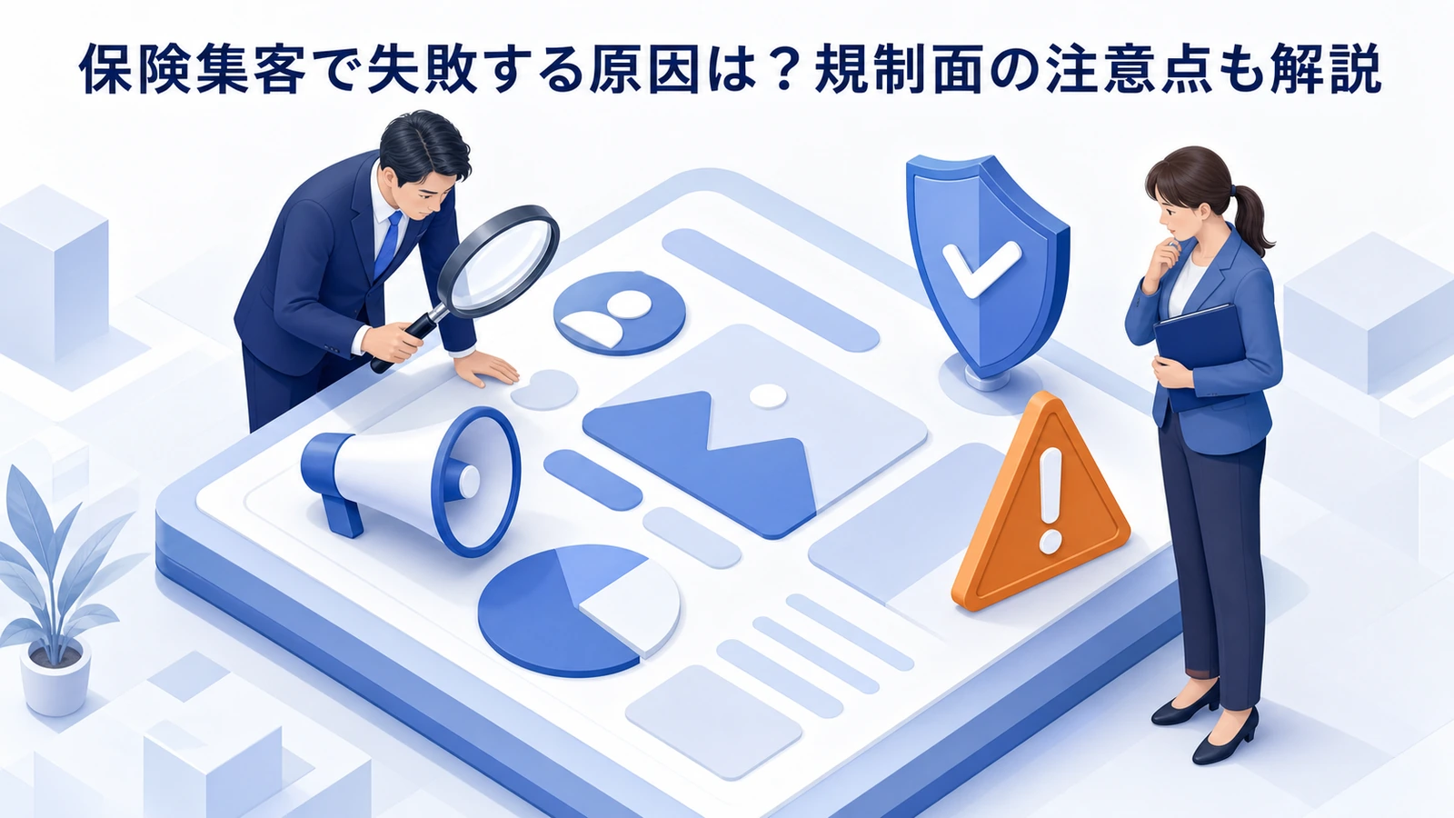 保険集客で失敗する原因は？規制面の注意点も解説